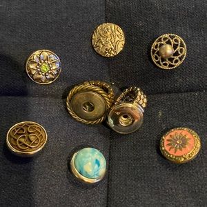Snap jewelry rings & assorted snaps